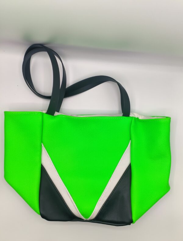 sac cabas vert fluo